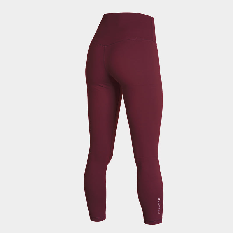 Starter Maroon 28 Ribbed Spell Out Cuff Logo Leggings Women's XS